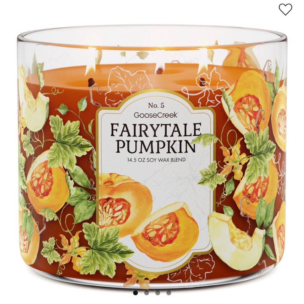 🎃 GC  Fairytale Pumpkin 3-Wick Candle NEW